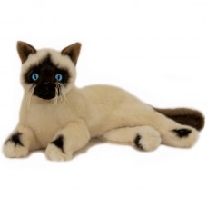 Siamese Plush Cat Lying 30cm